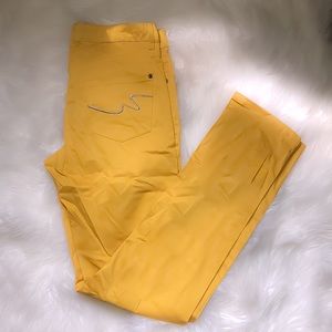 Mustard Yellow Straight Leg Pants
